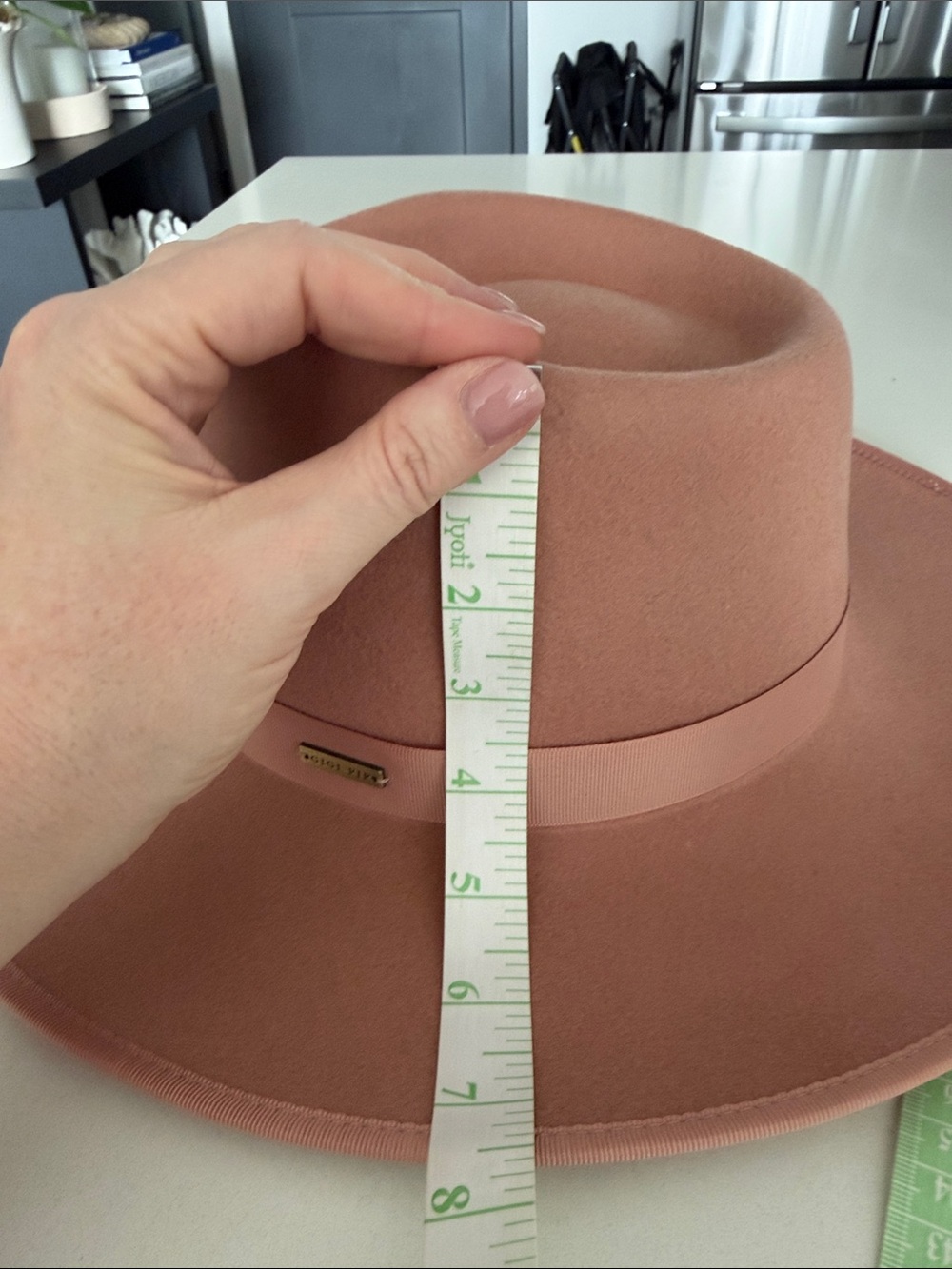 GIGI PIP Wide Brim Fedora Hat - Dusty Rose Pink - Picture 8 of 9